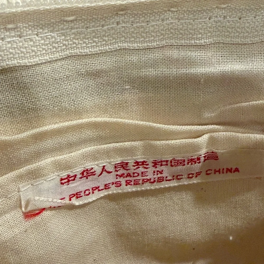 Crochet Women's Bag Cream (2 count) Vintage-THE PEOPLES REPUBLIC OF CHINA ✅SALE✅ - Picture 13 of 14